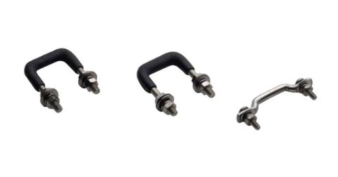 Jeep CJ Windshield Tie Down Kit 55-86 CJ Polished Silver Kentrol