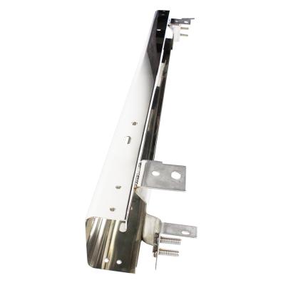 Jeep TJ 50 Inch Rear Bumper 97-06 Wrangler TJ Polished Silver Kentrol