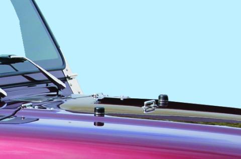 Jeep TJ/JK Hood Bumpers 97-18 Wrangler TJ/JK Polished Silver Kentrol