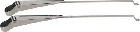 Jeep CJ Windshield Wiper Arms Pair 68-86 CJ Polished Silver Kentrol