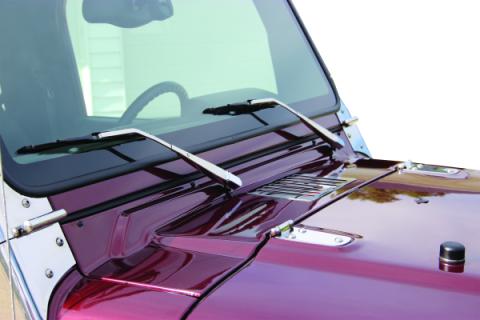 Jeep TJ Windshield Wiper Arms Pair 97-06 Wrangler TJ Polished Silver Kentrol