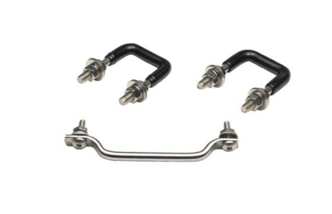 Jeep CJ/YJ Hood Kit With TJ Style Hood Catch 78-95 CJ and Wrangler YJ Polished Silver Kentrol