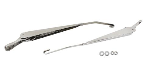 Jeep JK Windshield Wiper Arms Pair 07-18 Wrangler JK Polished Silver Kentrol
