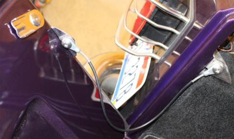 Jeep CJ Tailgate Pivot Latch Assembly Fiberglass Body 76-86 CJ Polished Silver Kentrol