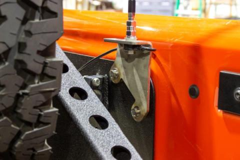 Jeep JK CB Antenna Mount For 07-18 Wrangler JK Unfinished Stainless Steel Kentrol