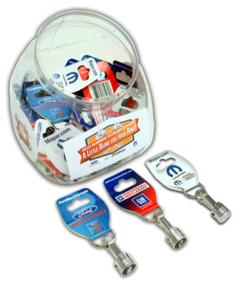 Keychain Mopar Logo Piston And Connecting Rod One Bag Containing 10 Pcs Proform