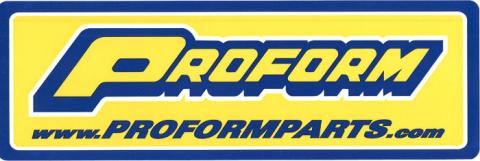 Decal Proform Logo 3 Inches X 9 Inches Contingency Style Proform