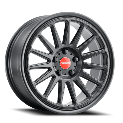 Aluminum Wheels 17x8 Grip 315B Satin Black Red and Black Logo Multi Spoke 30 Offset 5 on 100 Bolt Pattern 72.6 Bore Raceline