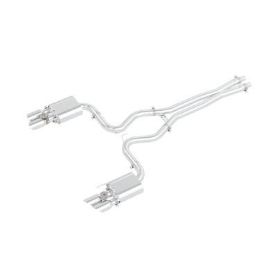 18-23 Ford Mustang GT Cat-Back Active Exhaust-Polished Tubes Pacific Performance Engineering