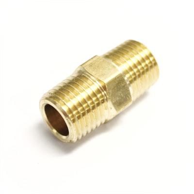Airline Brass Fitting Nipple 1/4 Inch NPT X 1 Inch Long W/ Hex Ridetech