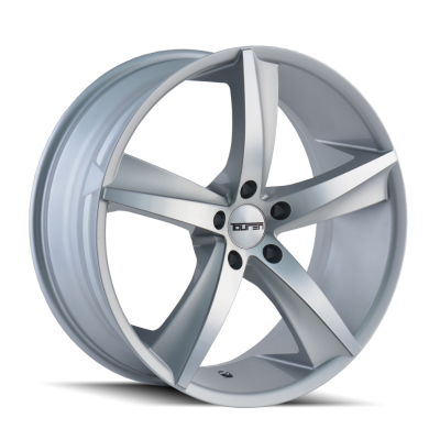 Touren Wheels TR72 3272 Gloss Silver Machined Face 17X7.5 5-112 40MM 72.62MM
