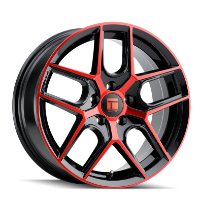 Touren Wheels TR79 3279 Gloss Black Machined With Red 18X8 5-108 35MM 63.5MM