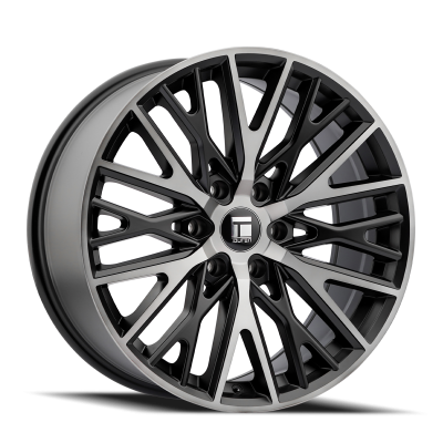 Touren Wheels TR91 3291 Matte Black Brushed With Dark Tint 22X9.5 6-135 18MM 87.1MM