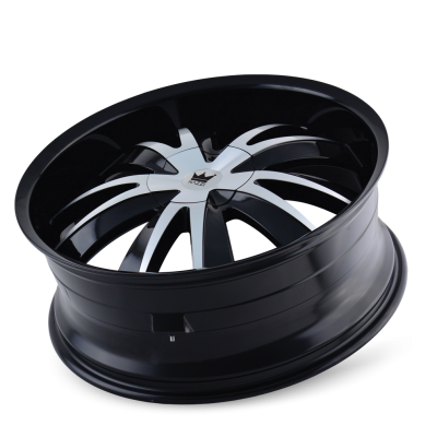 Cast Aluminum Wheels Edge 337 GBM 18x7.5 Machined Face Gloss Black 4 On 100/4 On 114.3 Bolt Pattern 40 Offset Mazzi Wheels