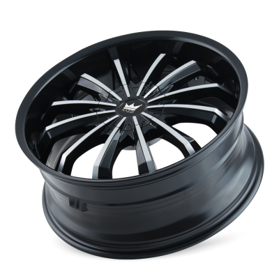 Cast Aluminum Wheels Fusion 341 GBM 18x7.5 Machined Face Gloss Black 4 On 100/4 On 114.3 Bolt Pattern 40 Offset Mazzi Wheels