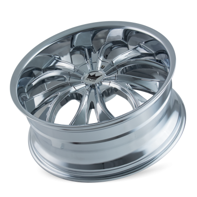 Cast Aluminum Wheels Hustler 342 CH 24x9.5 Chrome 5 On 115/5 On 120 Bolt Pattern 18 Offset Mazzi Wheels