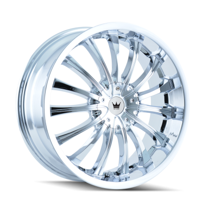 Cast Aluminum Wheels Hype 351 CH 22x8.5 Chrome 5 On 108/5 On 114.3 Bolt Pattern 35 Offset Mazzi Wheels