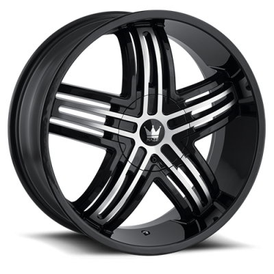 Cast Aluminum Wheels Entice 368 GBM 22x9.5 Machined Face Gloss Black 5 On 115/5 On 139.7 Bolt Pattern 18 Offset Mazzi Wheels