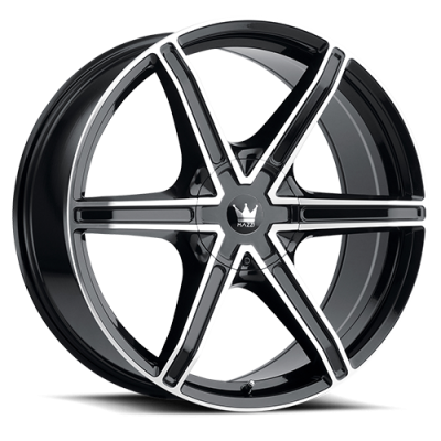 Cast Aluminum Wheels Stilts 371 GBM 20x8.5 Machined Face Gloss Black 5 On 108/5 On 114.3 Bolt Pattern 35 Offset Mazzi Wheels
