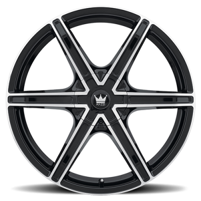 Cast Aluminum Wheels Stilts 371 GBM 20x8.5 Machined Face Gloss Black 5 On 108/5 On 114.3 Bolt Pattern 35 Offset Mazzi Wheels