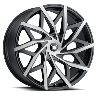 Cast Aluminum Wheels Big Easy 372 MBM 20x8.5 Machined-Dark Tint Matte Black 5 On 108/5 On 114.3 Bolt Pattern 35 Offset Mazzi Wheels