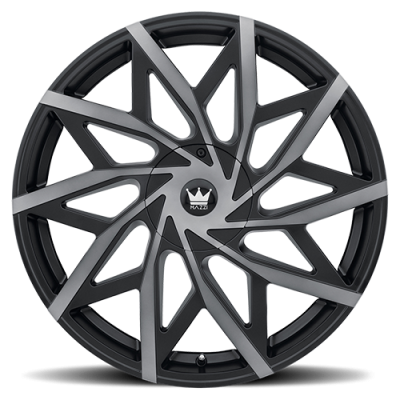 Cast Aluminum Wheels Big Easy 372 MBM 18x8 Machined-Dark Tint Matte Black 5 On 108/5 On 114.3 Bolt Pattern 35 Offset Mazzi Wheels