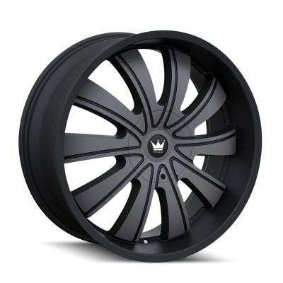 Cast Aluminum Wheels Rolla 374 MBM 22x9.5 Machined-Dark Tint Matte Black 5 On 115/5 On 139.7 Bolt Pattern 18 Offset Mazzi Wheels