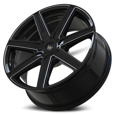 Cast Aluminum Wheels Laguna 376 GBM 20x8 Milled Gloss Black 5 On 108 Bolt Pattern 35 Offset Mazzi Wheels