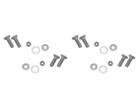 Jeep JK Door Hinge Set 4 Pieces 2 Door 07-18 Wrangler JK Bare Grey Kentrol