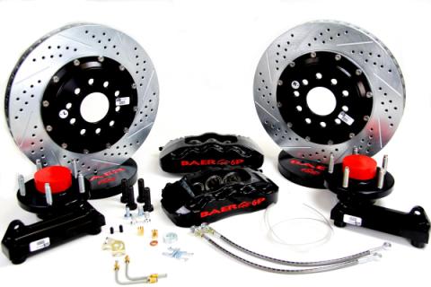 Brake System 14 Inch Front Pro+ Black 64-72 GM A Body BAER Brakes