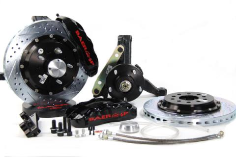 Brake System 13 Inch Front Pro+ Black 70-81 GM F Body BAER Brakes