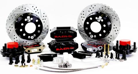 Brake System 11 Inch Front SS4+ No Spindles Black 78-87 GM G Body BAER Brakes