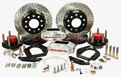 Brake System 11 Inch Front SS4+ Deep Stage Drag Race Clear 64-74 GM A/X Body BAER Brakes