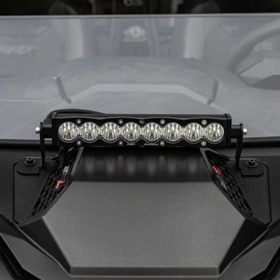 S8 10 Inch Light Bar Hood Mount Kit Polaris 2025 RZR ProR; ProS; ProXP, Clear Baja Designs