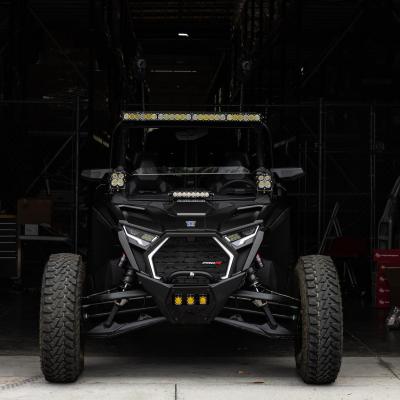 S8 10 Inch Light Bar Hood Mount Kit Polaris 2025 RZR ProR; ProS; ProXP, Clear Baja Designs