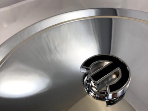 Deluxe Air Cleaner Center Nut MOPAR Omega Style Chrome w/Black Proform