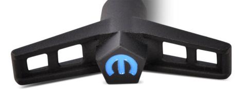 Engine Valve Cover Wing Nuts Steel Black Mopar Logo 1/4-20 Thread 4 Pack Proform