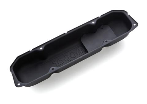 Engine Valve Covers Steel Black Crinkle Mopar Emblem B/RB/Big Block Engines Proform