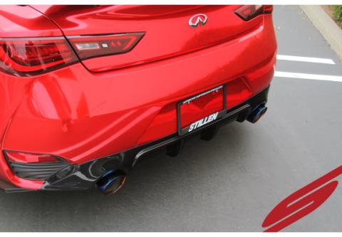 Infiniti Q60 3.0t Cat-Back Exhaust System Burnt Tips for 17-21 Infiniti Q60 3.0t Stillen