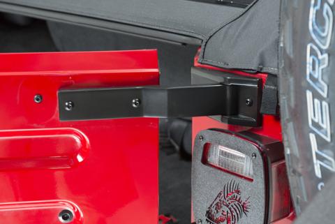 Jeep TJ Tailgate Hinge Pair 97-06 Wrangler TJ Powdercoat Black Kentrol