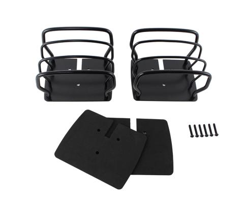 JEEP CJ/YJ/TJ Taillight Guard Pair 76-06 CJ and Wrangler YJ/TJ Powdercoat Black Kentrol