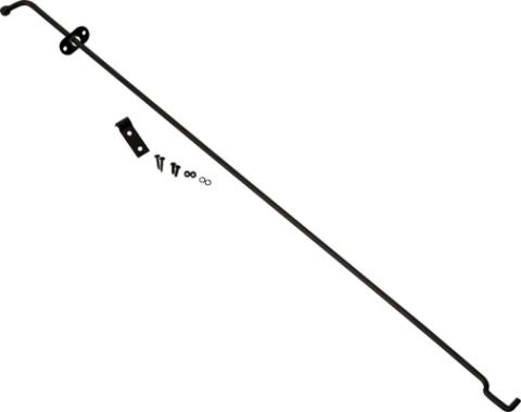 Jeep TJ Hood Prop Rod 97-06 Wrangler TJ Powdercoat Black Kentrol