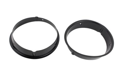 Jeep TJ Headlight Bezels Pair 97-06 Wrangler TJ Powdercoat Black Kentrol