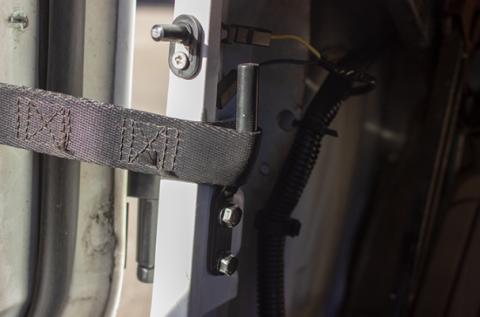 Jeep CJ/YJ Door Strap Pins Pair 76-95 CJ and Wrangler YJ Powdercoat Black Kentrol