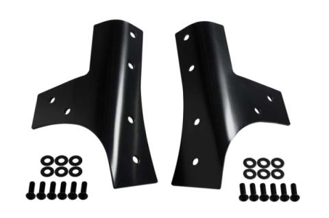 Jeep JK Windshield Supports Pair 07-18 Wrangler JK Powdercoat Black Kentrol