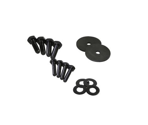 Jeep JK Hood Kit Without Hood Catch 07-18 Wrangler JK Powdercoat Black Kentrol