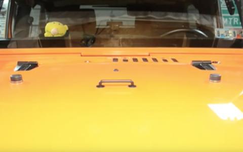 Jeep JK Hood Kit 07-18 Wrangler JK Powdercoat Black Kentrol