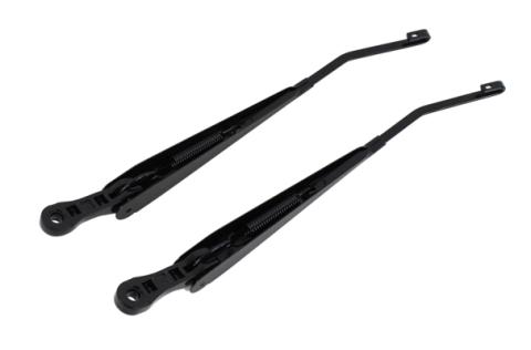 Jeep JK Windshield Wiper Arms Pair 07-18 Wrangler JK Powdercoat Black Kentrol