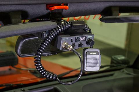 Jeep JK CB Radio Mount For 07-18 Wrangler JK Black Powder Coat Kentrol