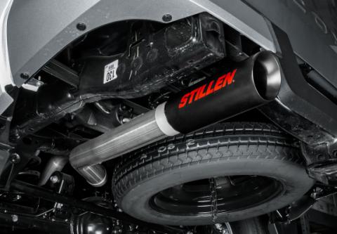 24-Present Toyota Tacoma Rear Exit Cat Back Exhaust with Black Tip Stillen